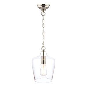 Laura Ashley Ockley 1 Light Bottle Pendant Ceiling Light In Polished Chrome Finish