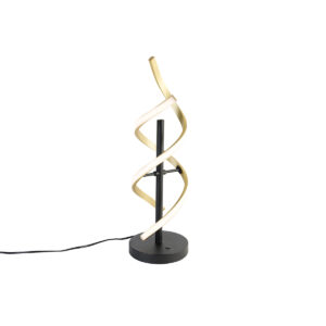 Table lamp gold incl. LED 3-step dimmable in Kelvin - Henk