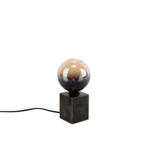 Countryside Table Lamp Wood Black Incl. LED G125 - Bloc