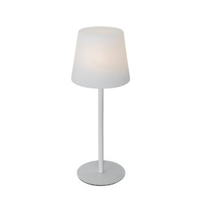 Table Lamp White Rechargeable Incl. LED and Dimmer IP54 – Jude