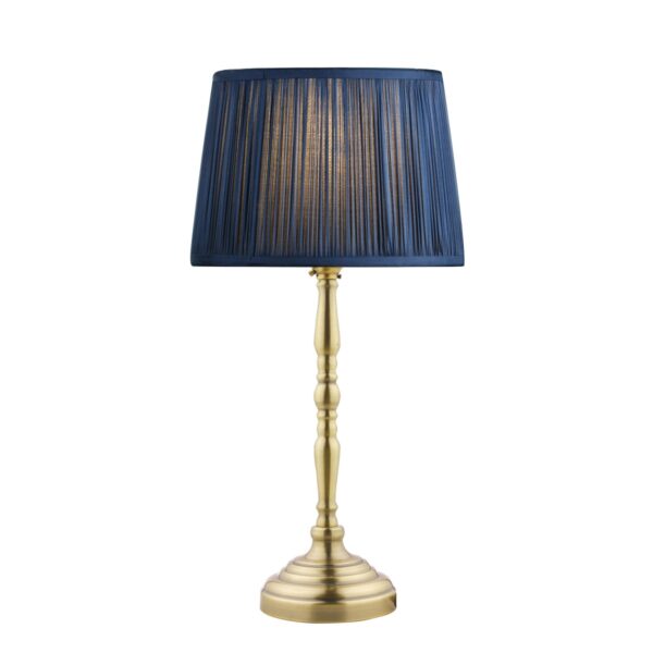 Laura Ashley Corey Candlestick Table Lamp Base In Antique Brass Finish