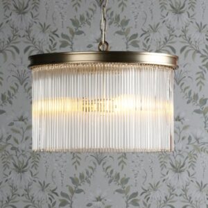 Laura Ashley LA3756161-Q Manon 3 Light Ceiling Pendant Light In Champagne Finish