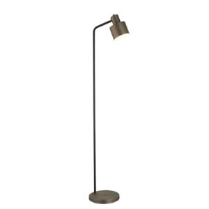 Mayfield Task Floor Lamp In Dark Bronze And Matt Black